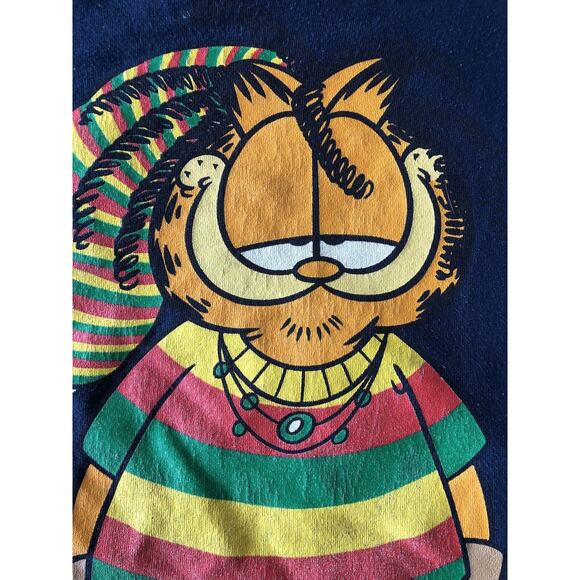 Vintage 1978 Garfield Odie Rasta Stoner Weed Sweatshirt Jim Davis - Picture 5 of 9